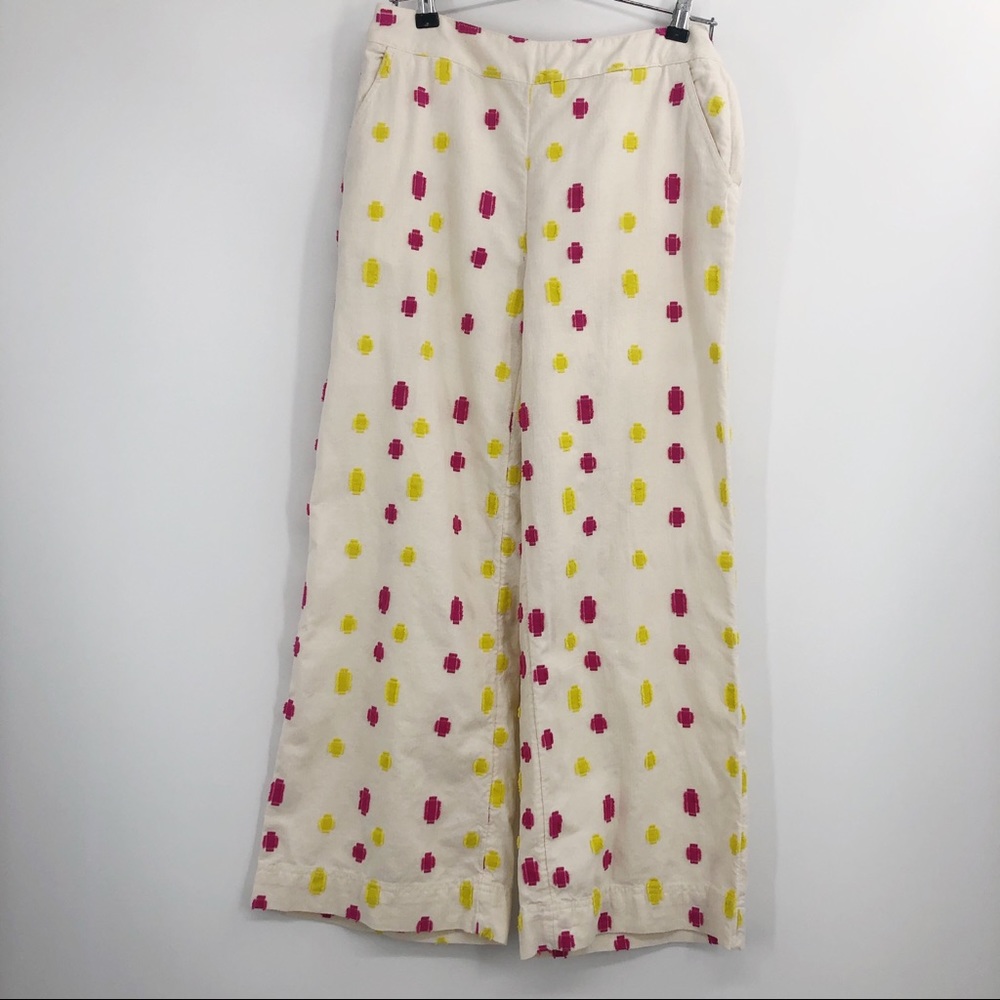 ANTHROPOLOGIE NWOT Embellished Wide Leg Pants 2 - Picture 3 of 8